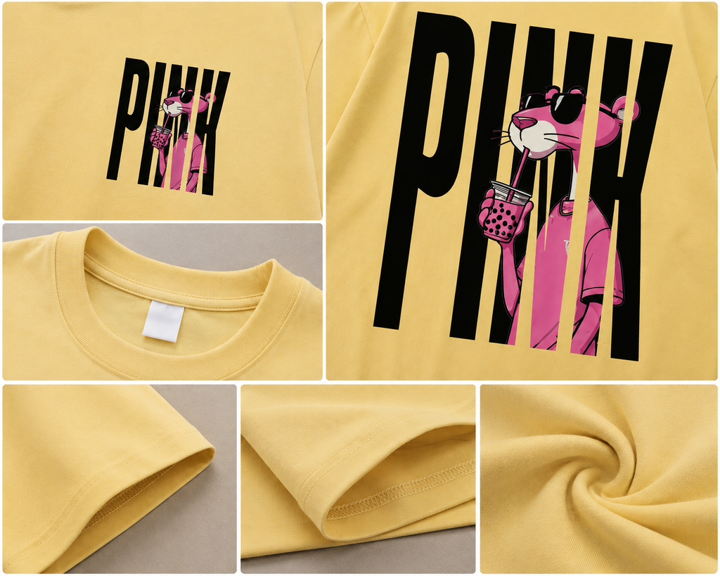 Girls Pink Panther Oversized Graphic (RR-06)
