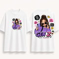 Girls Gen Z Oversized Graphic T-Shirt (RR-02)