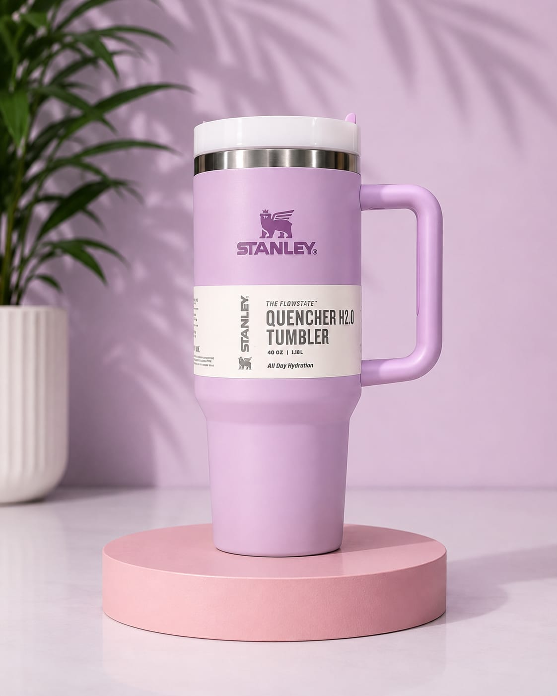 Stanley Quencher H2.0 FlowState™ Tumbler 40oz (1.18L) – Lavender Purple | Insulated Stainless Steel Travel Mug with Handle & Straw (03)